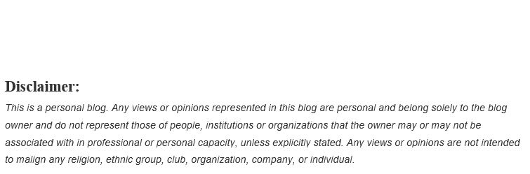 disclaimer